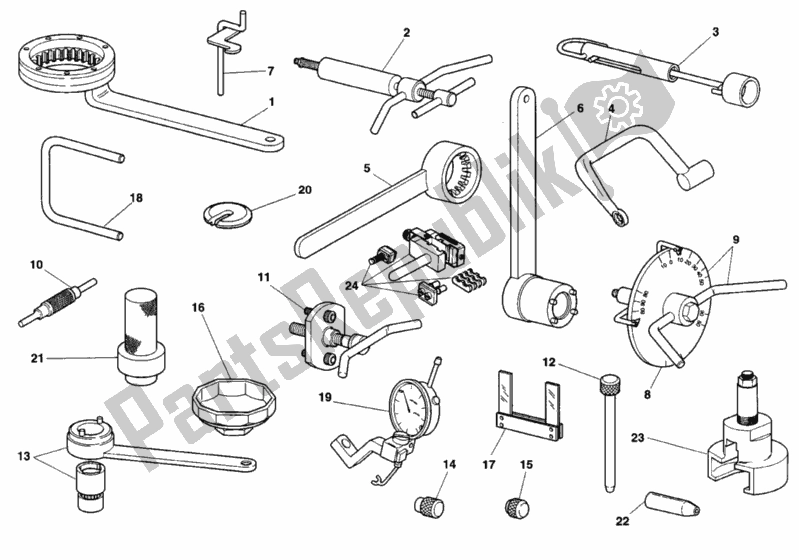 All parts for the Workshop Service Tools of the Ducati Supersport 600 SS 1997